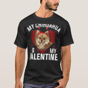 T-shirt Mon Chihuahua Est Mon Valentin Valentines Garçons 
