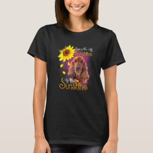 T-shirt Mon Cocker Sunshine Chien Espagnol Avec Fleurs De