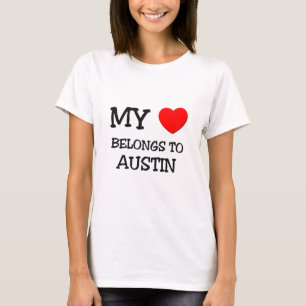 T-shirt Mon coeur appartient à AUSTIN