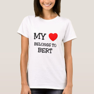 T-shirt Mon coeur appartient à Bert