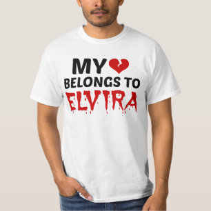 T-shirt Mon coeur appartient à Elvira