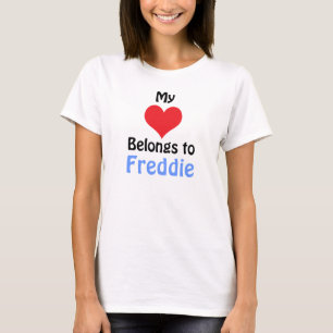 T-shirt Mon coeur appartient à Freddie