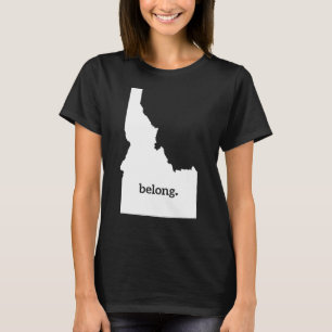 T-shirt Mon Coeur Appartient À Idaho
