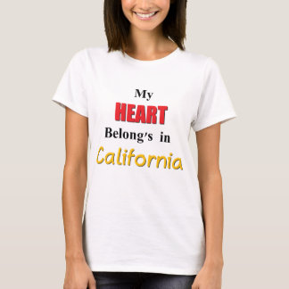 T-shirt Mon coeur appartient à la Californie