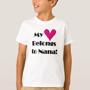 T-shirt Mon coeur appartient à Nana
