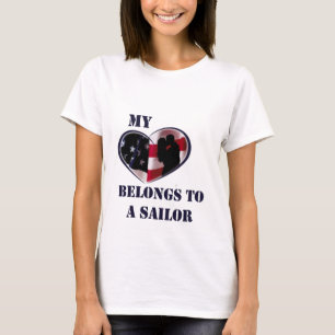 T-shirt Mon coeur appartient à un marin