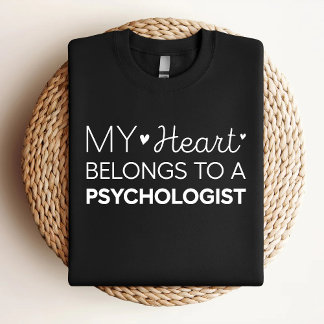 T-shirt Mon Coeur Appartient À Un Psychologue Maigre Psych
