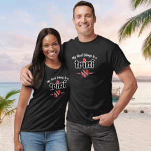 T-shirt Mon cœur appartient à un Trini