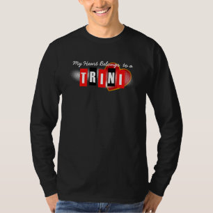 T-shirt Mon cœur appartient à une Trinidadienne