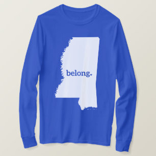 T-shirt Mon Coeur Appartient Au Mississippi, State Pride
