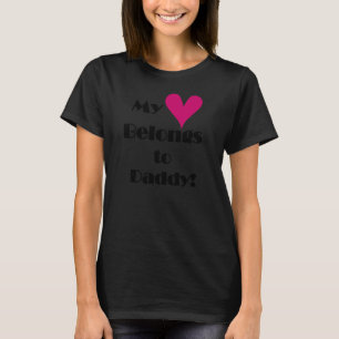 T-shirt Mon coeur appartient au papa