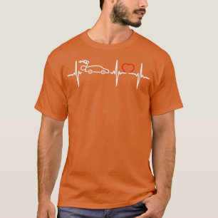 T-shirt Mon Coeur bat pour un véhicule électrique Ca élect