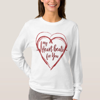 T-shirt Mon coeur bat pour vous