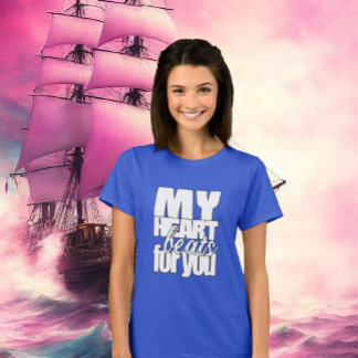 T-shirt Mon Coeur bat pour vous