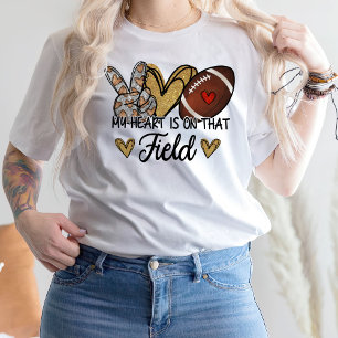 T-shirt Mon Coeur Est Sur Ce Champ