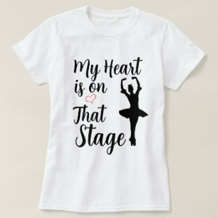 T-shirt Mon cœur est sur cette scène