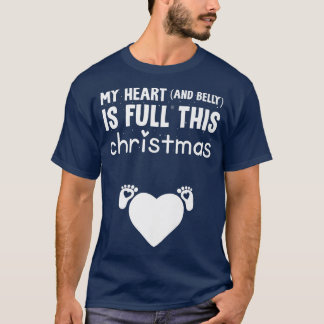 T-shirt Mon Coeur Et Mon Ventre Sont Pleins Cette Pregnanq