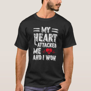 T-shirt Mon Coeur M'A Attaqué Et J'Ai Gagné Des Maladies C