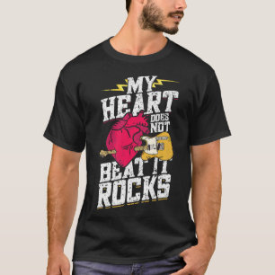 T-shirt Mon Coeur Ne bat Pas Il RocheElectronic Rock Gu