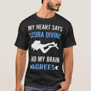 T-shirt Mon cœur Plongée en scaphandre autonome