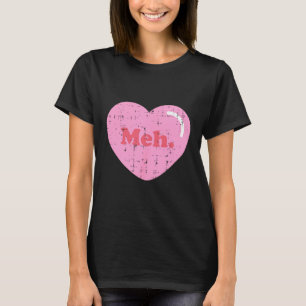 T-shirt Mon cœur poche drôle Anti Saint Valentin Simple 