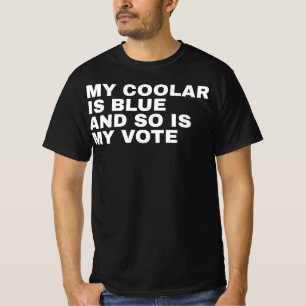 T-shirt Mon col est bleu et mon vote est démocrate Votant