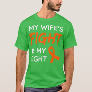 T-shirt Mon combat de femmes est ma lutte contre la leucém
