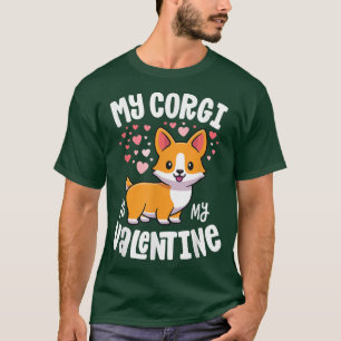 T-shirt Mon Corgi Est Mon Amoureux des chiens Valentin Kaw