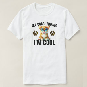 T-shirt Mon Corgi Me Trouve Cool