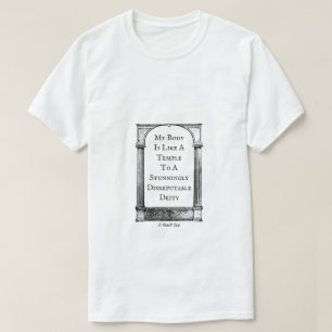 T-shirt Mon Corps Est Comme Un Temple - Une Chemise Mister