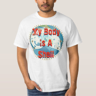 T-shirt Mon Corps Est Un Mystère De Coquille