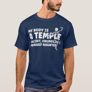 T-shirt Mon Corps Est Un Temple Ancien Crumbling & Probabl