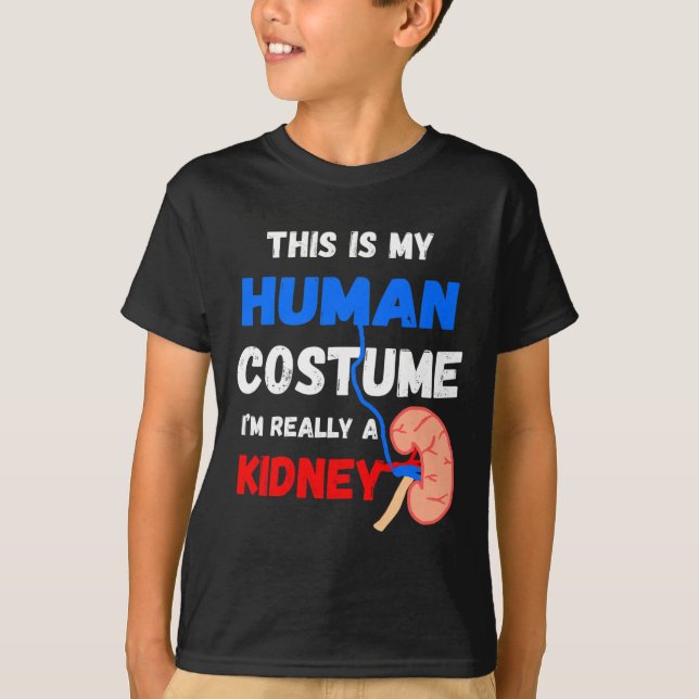 T-shirt Mon costume humain Je suis vraiment une maladie du (Devant)