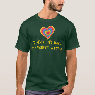 T-shirt Mon Cou Mon Dos Mon Attaque Anxiété - Introvert Me