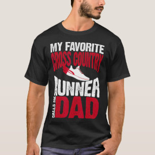 T-shirt Mon coureur de fond favori m'appelle Papa