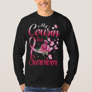 T-shirt Mon Cousin Est Une Survivante Sensibilisation Au C