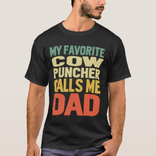 T-shirt Mon cow-boy préféré m'appelle Papa