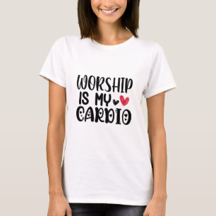 T-shirt Mon culte est mon cardio