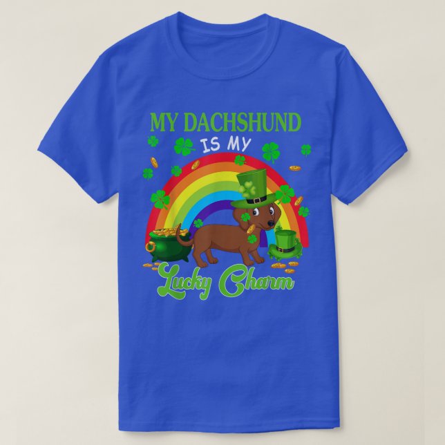 T-shirt Mon Dachshund Est Mon Chic Chic St (Design devant)