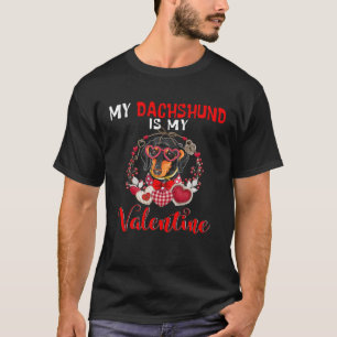 T-shirt Mon Dachshund Est Mon Chien Valentin