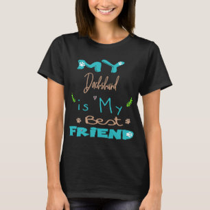 T-shirt Mon Dachshund Est Mon Meilleur Ami