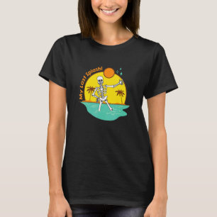 T-shirt Mon Dernier Splash Skeleton Bride Beach Bacheloret