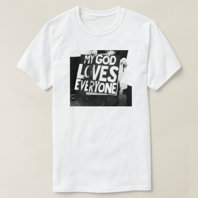T-SHIRT MON DIEU AIME TOUT LE MONDE L'ÉGALITÉ (Design devant)