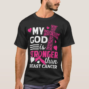 T-shirt Mon Dieu Est Plus Fort Que La Sensibilisation Au C