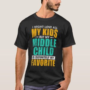 T-shirt Mon Enfant Du Milieu Est Mon Parent Préféré