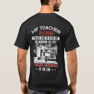T-shirt Mon Enseignant Avait Tort Que Je Sois Payé Pour M