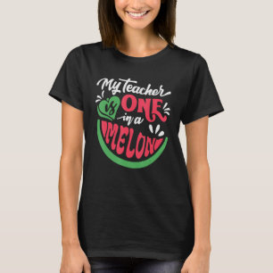 T-shirt Mon Enseignant Est Un Dans Un Melon Boys Girls Wat