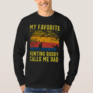 T-shirt Mon Épouse De Chasse Favorite M'Appelle Papa Deer