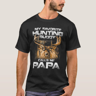 T-shirt Mon Épouse De Chasse Favorite M'Appelle Papa T Shi
