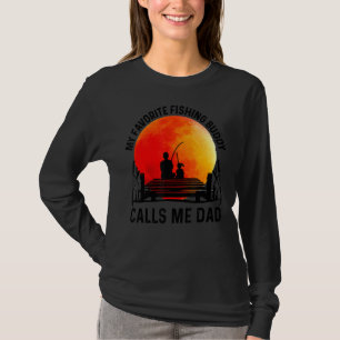 T-shirt Mon Épouse De Pêche Préférée M'Appelle Papa Fisher